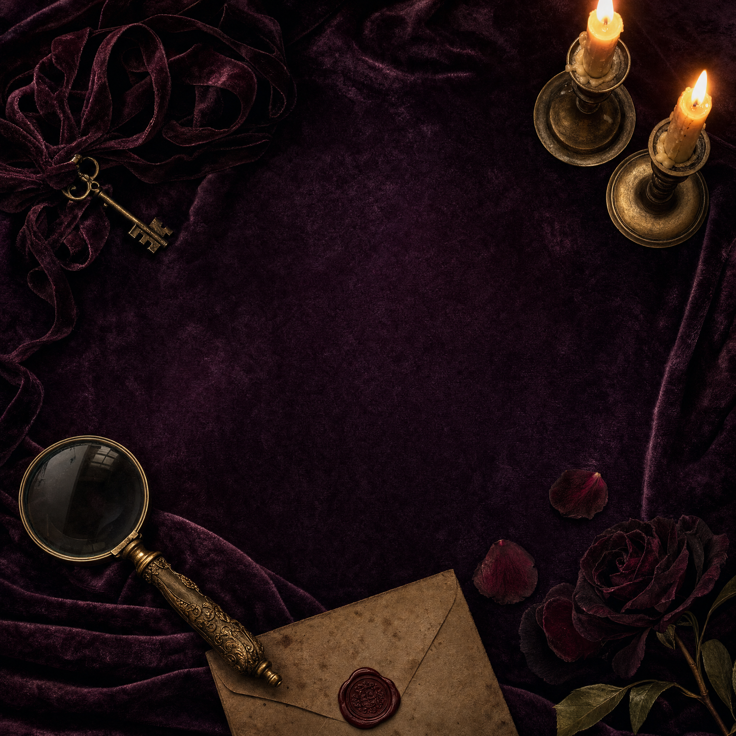 Mystery Tees ~ deep plum velvet, warm and reassuring